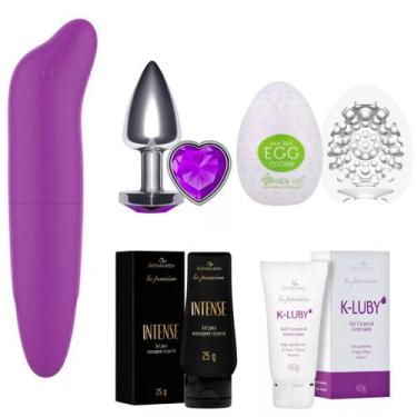 Imagem de Gel Anestesico e Lubrificante Vibrador Ponto G Egg Plug Anal - Enaltec
