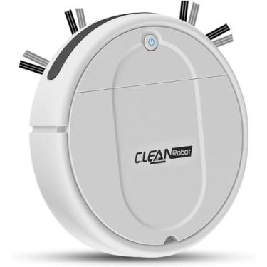 Imagem de Deepalook Robô aspirador de pó, robô 3 em 1 para esfregar e varrer, tecnologia avançada de prevenção de obstáculos, esfregão robô de design ultrafino, ideal para pêlos de animais de estimação piso