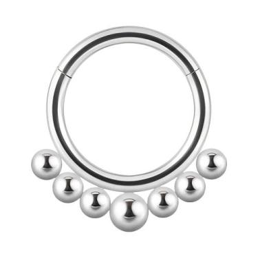 Imagem de Piercing De Aço Inoxidável Em Formato De Coração Para Orelha (Tragus, 