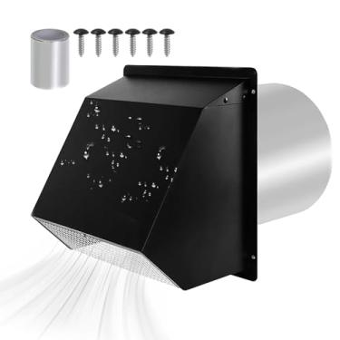 Imagem de Capa de ventilação para secador de ar livre | Tampa de ventilação de exaustão do secador | Materiais de construção de ar condicionado para lavanderia quarto porta fundação sala de estar garagem