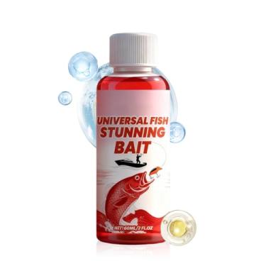 Imagem de Atraente de aroma de peixe - aditivo líquido de 60 ml | Potenciador de atração de isca de peixe - para água doce e salgada lagoa lagoa reservatório banco ao ar livre noite manhã