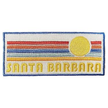 Imagem de Patch Santa Barbara - Patch retrô Sunrise 100% bordado costurado ou passar a ferro Santa Barbara, Califórnia (10 x 4,6 cm)