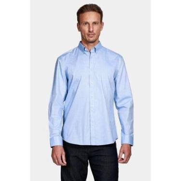 Imagem de Camisa Aramis Manga Longa Regular Oxford Button-Down Azul-Masculino