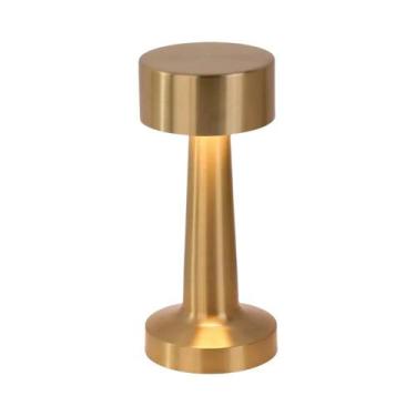 Imagem de Luminária De Mesa LED Retro Recarregável Por USB 1200mAh Com Toque Met