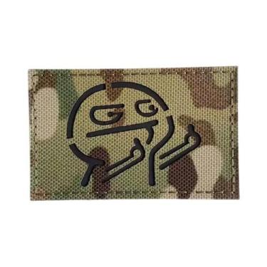 Imagem de Emblema Tático Refletivo Infravermelho Com Corte a Laser Em Tecido Par