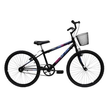 Imagem de Bicicleta Aro 24 Saidx Premium Infantil Unissex Mono Sem Marcha Preto Azul Rosa