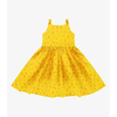 Imagem de Vestido em Popeline Rovi Kids Laranja, 2, Laranja