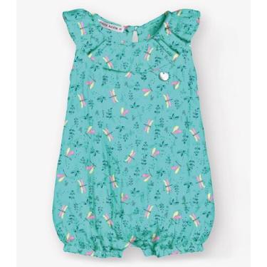 Imagem de Macaquinho Gase Infantil Trick Nick Azul, P, Azul