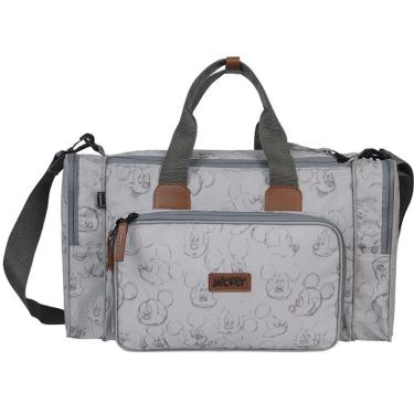 Imagem de Sacola Maternidade PLUS Mickey Cinza com Trocador Babygo