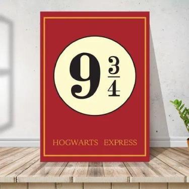 Imagem de Placa Quadro Estação 9 3/4 Harry Potter Decoração 30x42cm - ARTSIM