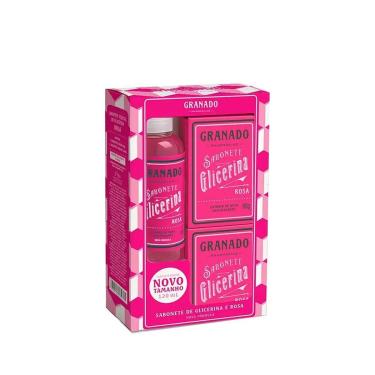 Imagem de Kit Granado Glicerina Rosa 2 unidades Sabonete em Barra + Sabonete Líquido Kit-Unissex