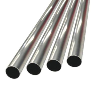 Imagem de 4 Tubo Barra Alumínio 60cm Redondo 16mm Ext. Churrasqueira - ALUMINIO 