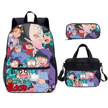Imagem de Conjunto de mochilas Nintamas Rantars, 3 peças para escola com lanchei