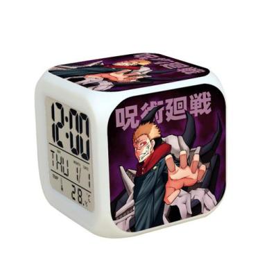 Imagem de Despertador digital LED Jujutsus Kaisens Square 8x8x8cm - yiweisai