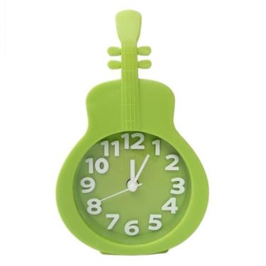 Imagem de Alarm Clock Cartoon Guitar Shape Digital Sweeping Mute - Yiweisai