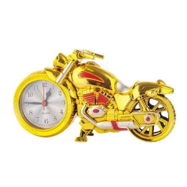 Imagem de Despertador com padrão de modelo de motocicleta Kids Twin Bell - yiwei