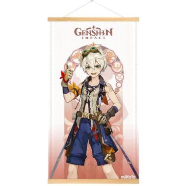 Imagem de Pôster artístico Genshins Impacts Bennett 30x55cm tecido+madeira - yiw