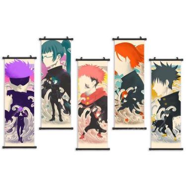 Imagem de Pôster de decoração de parede de 5 painéis Jujutsus Kaisens Gojos Sato