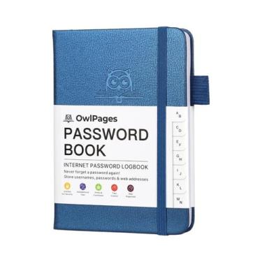 Imagem de Caderno De Senhas Em Capa Dura De Tamanho Pocket Com Divisórias Alfabé