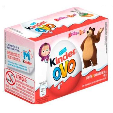 Imagem de Chocolate Kinder Ovo Marsha e o Urso com 2 Unidades de 20g cada