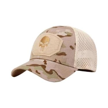 Imagem de Boné de Beisebol Bordado com Caveira - Ajustável, Respirável e com Pro