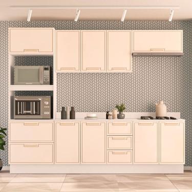 Imagem de Cozinha Modulada 5 Pecas com Tampo e Rodape Amara Politorno