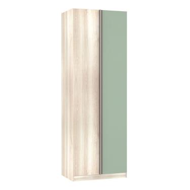 Imagem de Guarda Roupa Solteiro Canto Reto Luciane Prime Plus 1 Porta MDP Verde Jade