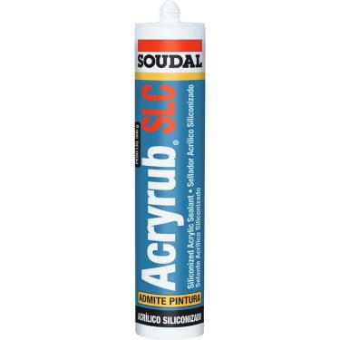 Imagem de Acryrub Silicone a Base de Água Branco 500 gramas - 128395 - SOUDAL BRASIL