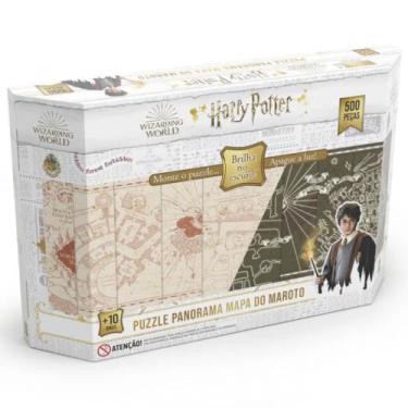 Imagem de Quebra cabeca harry potter brilha no escuro 500 pecas grow, ., UN