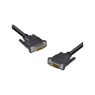 Imagem de Cabo DVI-D DVI-D 24+1 Pinos Dual Link 2 Metros para Computador e Monitor Resolução 2560x1600 Preto Vinik