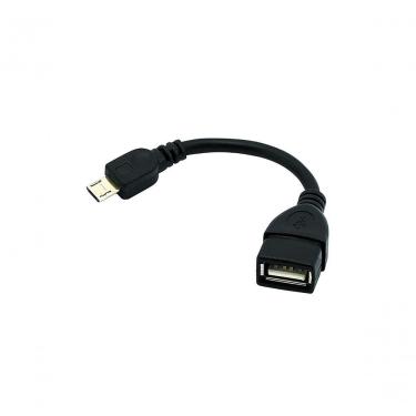 Imagem de Cabo OTG Micro USB Macho para USB Fêmea 15CM Conexão Direta de Periféricos em Smartphon...