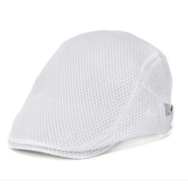Imagem de Boina Masculina OEM B5 em Poliéster 100% Ajustável 55 a 60 cm Branco Adulto
