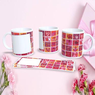 Imagem de Caneca de Porcelana Mães Estampa 9 Presente Temático Dia das Mães 325ML Decorada para M...
