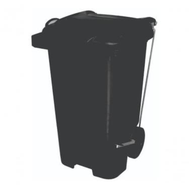 Imagem de Contêiner Lixeira 240L Plástico Polipropileno com Pedal e Rodas 300MM Borracha Maciça P...