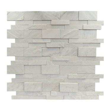 Imagem de Revestimento Pedra Natural Lizzano 5x20cm e 10x20cm Aronne Branco