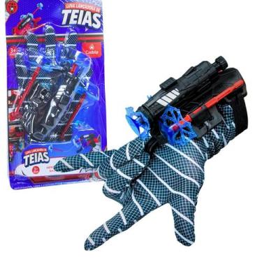 Imagem de Brinquedo Luva Homem Aranha Lançador De Teia Preto - Castela
