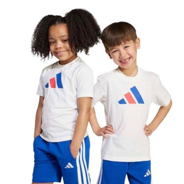 Imagem de Camiseta Adidas Essentials Big Logo Infantil - Branco 7-8-Unissex