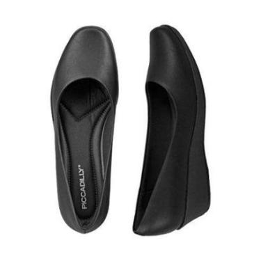 Imagem de SAPATO ANABELA ATEMPORAL PICCADILLY PRETO 143133-Feminino