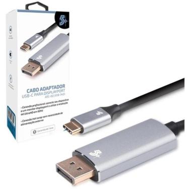 Imagem de Cabo Adaptador USB-C para Displayport F002 Espelhamento para TV Monitor Ou Projetor 4K...
