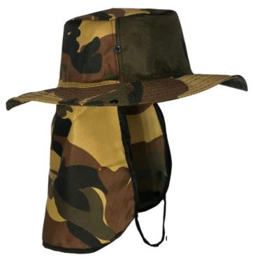 Imagem de Chapéu Pescador Australiano Boné com Proteção para Cabeça e Pescoço Protetor de Nuca De...