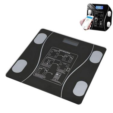 Imagem de Balança Digital Corporal com Bioimpedância Aquilae Bluetooth para Monitoramento de Saúd...