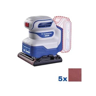 Imagem de Lixadeira Tramontina by TOTAL 20V 12000 rpm Base 110x100 mm Sem Bateria Azul