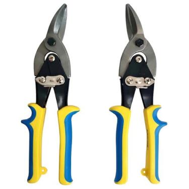 Imagem de Tesoura De Aviação Kit 2 Peças Corte Esquerdo E Direito 10" - Guepar