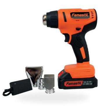 Imagem de Soprador Térmico Famastil 21v Sem Fio Led 550 Graus 300W