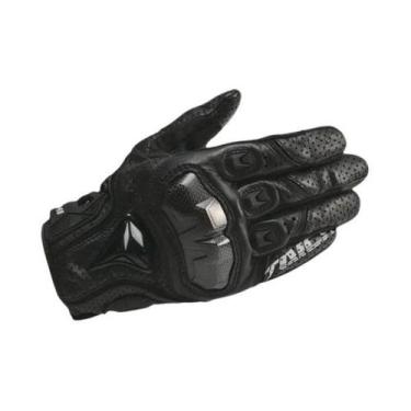 Imagem de Luvas De Couro Respiráveis Para Motociclismo Masculinas Primavera/Outo