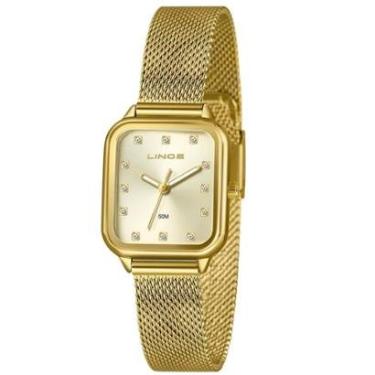 Imagem de Relógio Lince Retangular Mesh-Feminino