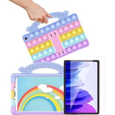 Imagem de Capa Case Suporte infantil + Película p/ Tablet Tab A7 Galaxy 10.4 T50
