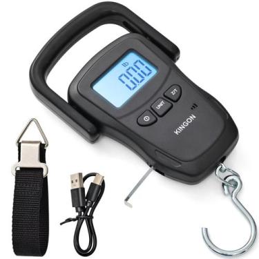 Imagem de Balança de Bagagem Digital KINGON Recarregável - Capacidade 50kg/110lb