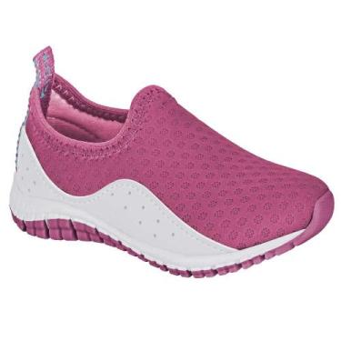 Imagem de Tênis Meia Infantil Flex Pink Branco Kidy 164-1308-0303, 23