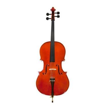 Imagem de Violoncelo 4/4 Michael Tradicional VOM40 Arco de Crina Bag